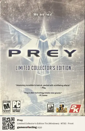 Prey Computer, NTSC box front
