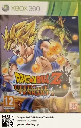 Dragon Ball Z: Ultimate Tenkaichi Xbox 360, PAL box front