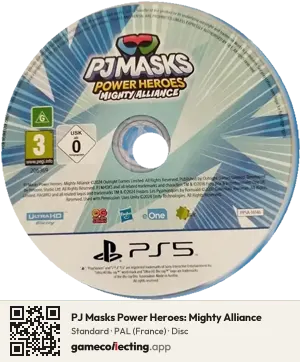 PJ Masks Power Heroes: Mighty Alliance PlayStation 5, PAL disc