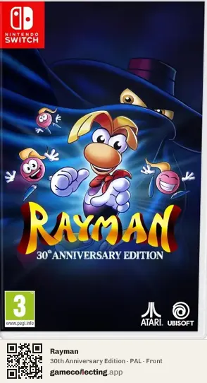 Rayman Nintendo Switch, PAL box front