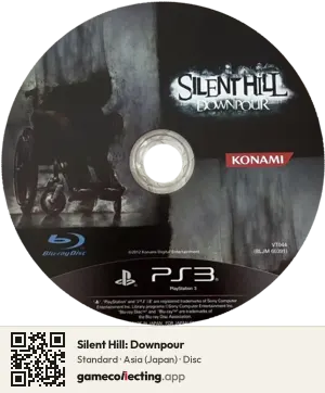 Silent Hill: Downpour PlayStation 3, Asia disc