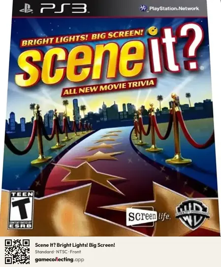 Scene It? Bright Lights! Big Screen! PlayStation 3, NTSC box front