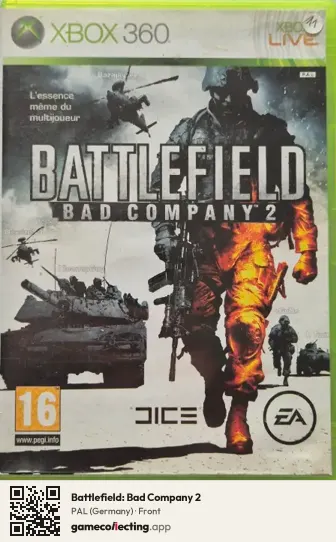 Battlefield: Bad Company 2 Xbox 360, Germany box front