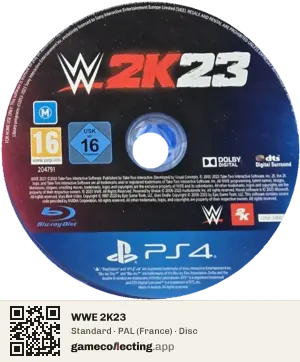 WWE 2K23 PlayStation 4, PAL disc