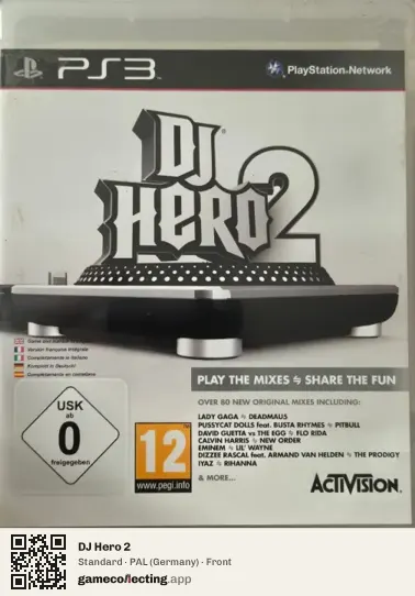DJ Hero 2 PlayStation 3, Germany box front