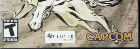 Ōkami, the ESRB box on its front
