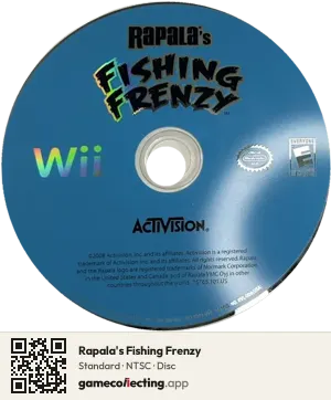 Rapala's Fishing Frenzy Nintendo Wii, NTSC disc