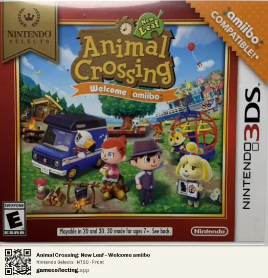 Animal Crossing: New Leaf - Welcome amiibo Nintendo 3DS, NTSC box front
