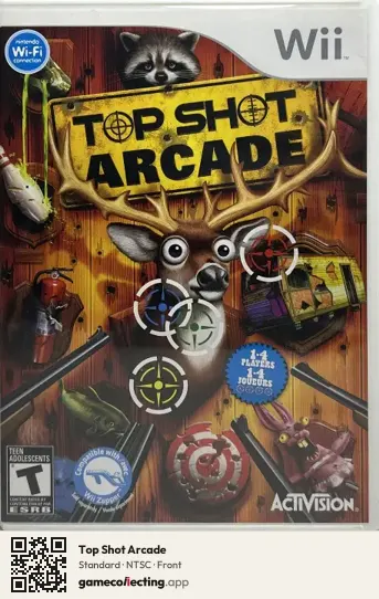 Top Shot Arcade Nintendo Wii, NTSC box front