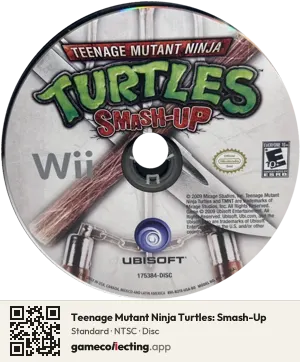 Teenage Mutant Ninja Turtles: Smash-Up Nintendo Wii, NTSC disc