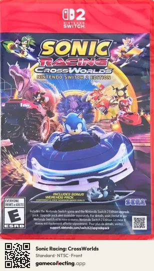 Sonic Racing: CrossWorlds Nintendo Switch 2, NTSC box front