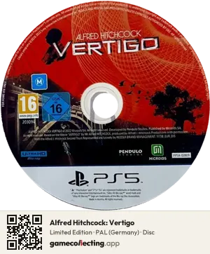 Alfred Hitchcock: Vertigo PlayStation 5, PAL disc