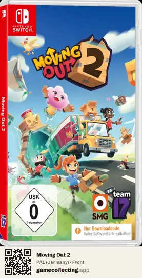Moving Out 2 Nintendo Switch, Germany box front