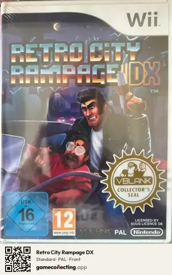 Retro City Rampage DX Nintendo Wii, PAL box front