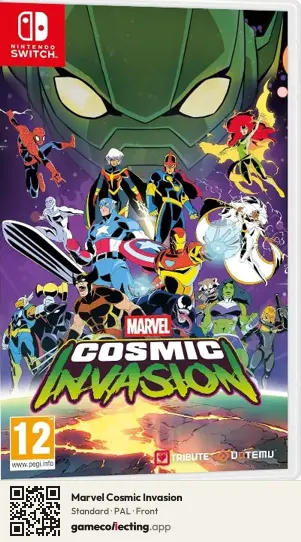 Marvel Cosmic Invasion Nintendo Switch, PAL box front