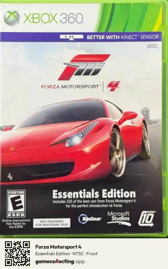 Forza Motorsport 4 Xbox 360, NTSC box front