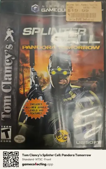 Tom Clancy's Splinter Cell: Pandora Tomorrow Nintendo GameCube, NTSC box front