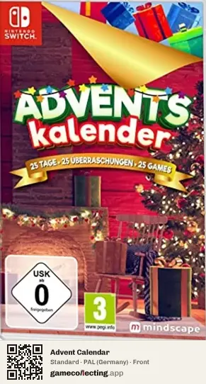 Advent Calendar Nintendo Switch, Germany box front