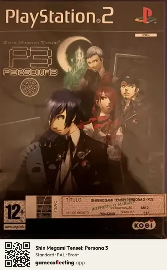 Shin Megami Tensei: Persona 3 PlayStation 2, PAL box front