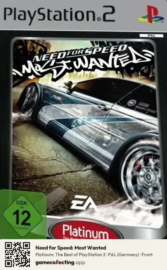 Need for Speed: Most Wanted PlayStation 2, Germany box front