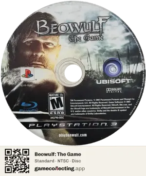 Beowulf: The Game PlayStation 3, NTSC disc