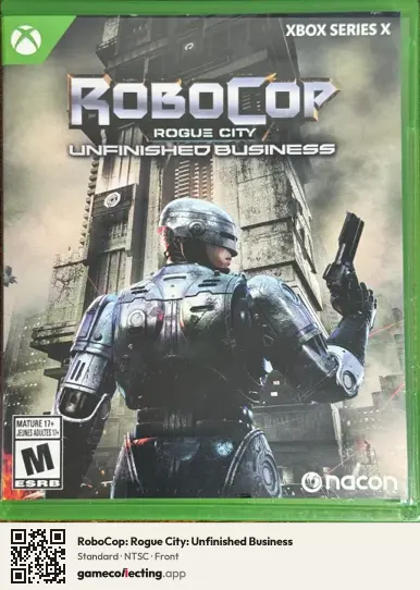 RoboCop: Rogue City: Unfinished Business Xbox Series X, NTSC box front
