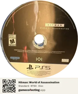 Hitman: World of Assassination PlayStation 5, NTSC disc