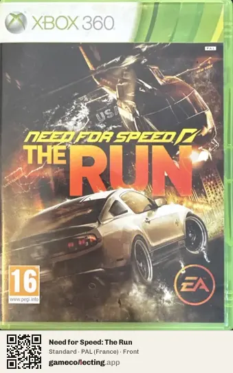 Need for Speed: The Run Xbox 360, France box front