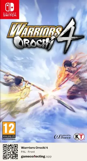 Warriors Orochi 4 Nintendo Switch, PAL box front