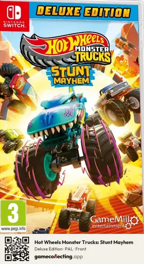 Hot Wheels Monster Trucks: Stunt Mayhem Nintendo Switch, PAL box front