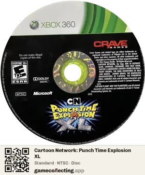 Cartoon Network: Punch Time Explosion XL Xbox 360, NTSC disc