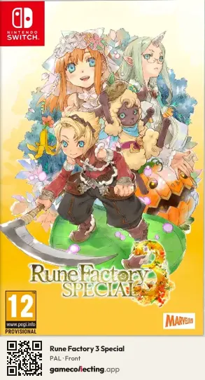 Rune Factory 3 Special Nintendo Switch, PAL box front