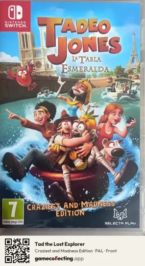 Tad the Lost Explorer Nintendo Switch, PAL box front