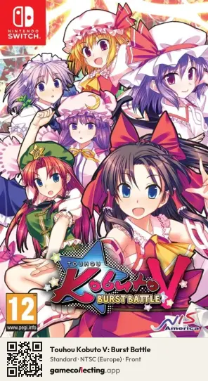 Touhou Kobuto V: Burst Battle Nintendo Switch, Europe box front