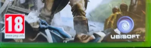 Assassin's Creed IV: Black Flag, the PEGI square on its front