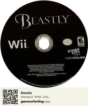Beastly Nintendo Wii, NTSC disc