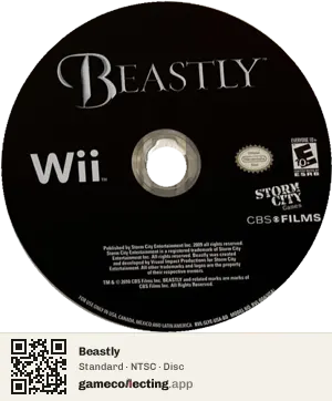 Beastly Nintendo Wii, NTSC disc