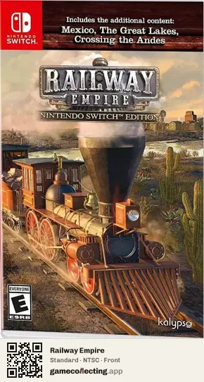 Railway Empire Nintendo Switch, NTSC box front