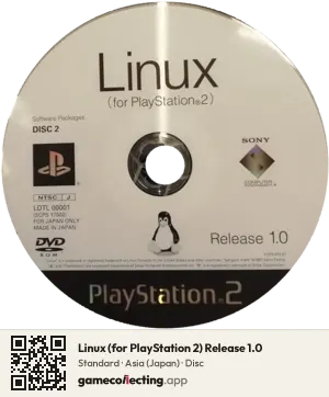 Linux (for PlayStation 2) Release 1.0 PlayStation 2, Asia disc