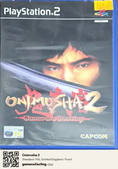 Onimusha 2 PlayStation 2, United Kingdom box front