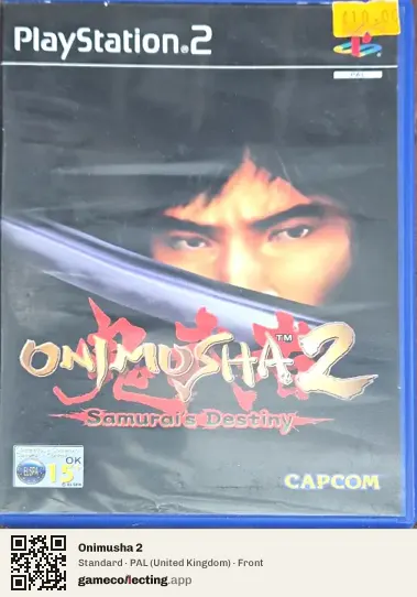 Onimusha 2 PlayStation 2, United Kingdom box front