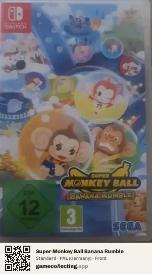 Super Monkey Ball Banana Rumble Nintendo Switch, Germany box front