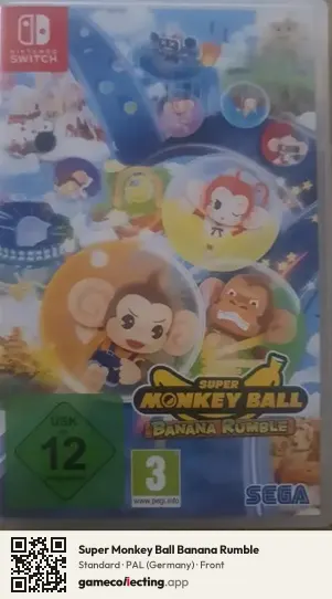 Super Monkey Ball Banana Rumble Nintendo Switch, Germany box front