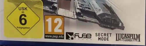 Star Wars: Galactic Racer, the USK square on its front