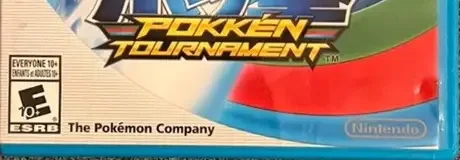 Pokkén Tournament, the ESRB box on its front