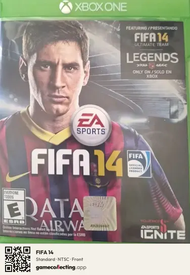 FIFA 14 Xbox One, NTSC box front