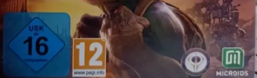 Oddworld: Soulstorm, the USK square on its front
