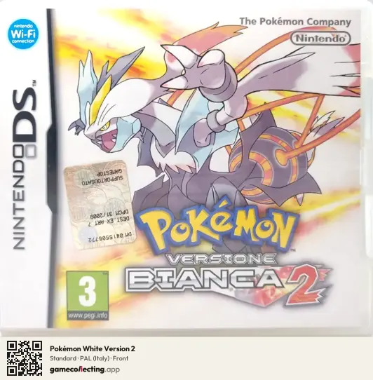 Pokémon White Version 2 Nintendo DS, Italy box front