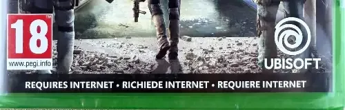 Tom Clancy's The Division 2, the PEGI square on its front