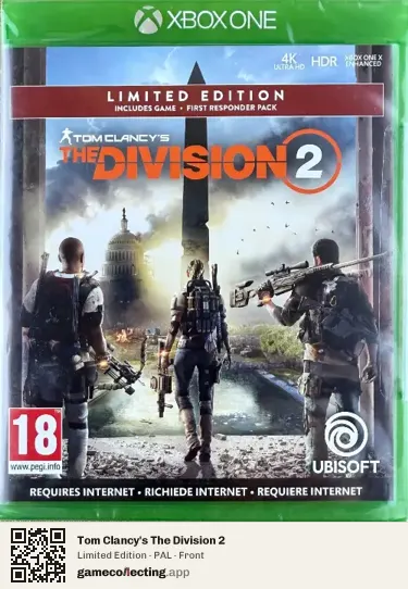 Tom Clancy's The Division 2 Xbox One, PAL box front
